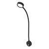 RV Reading Light with USB Port Flexible Gooseneck Bedside Wall Lamp for Boat Yacht 620‑625nm Red 3000‑320K Warm Light