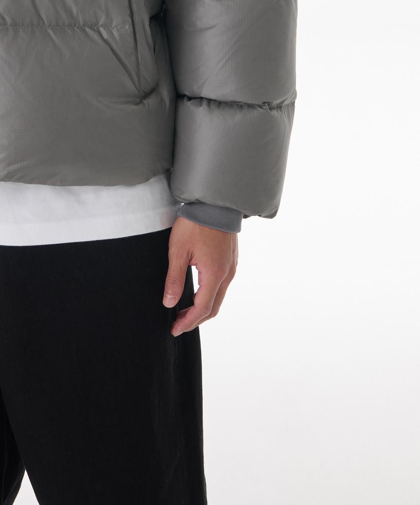 Musinsa Standard Glossy Ripstop Down Puffer Short Padded Jacket [Titan Grey]