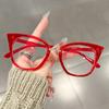 Ultra-light and Fashionable Large-framed Cat-eye Anti-blue Light Glasses Are Simple and Versatile Sunglasses for Shooting