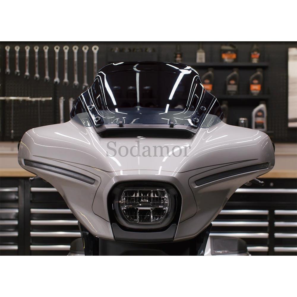 Motorcycle Accessories 14"  ABS Plastic Windscreens Smoke Windshield Fit For Harley Street Glide FLHX/I models 2024 2025 -later