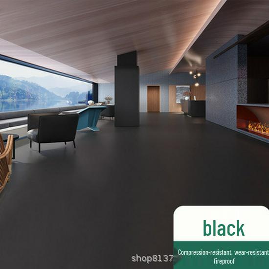 Commercial Gray Waterproof PVC Floor Mat - Wear-Resistant Linoleum Office Covering