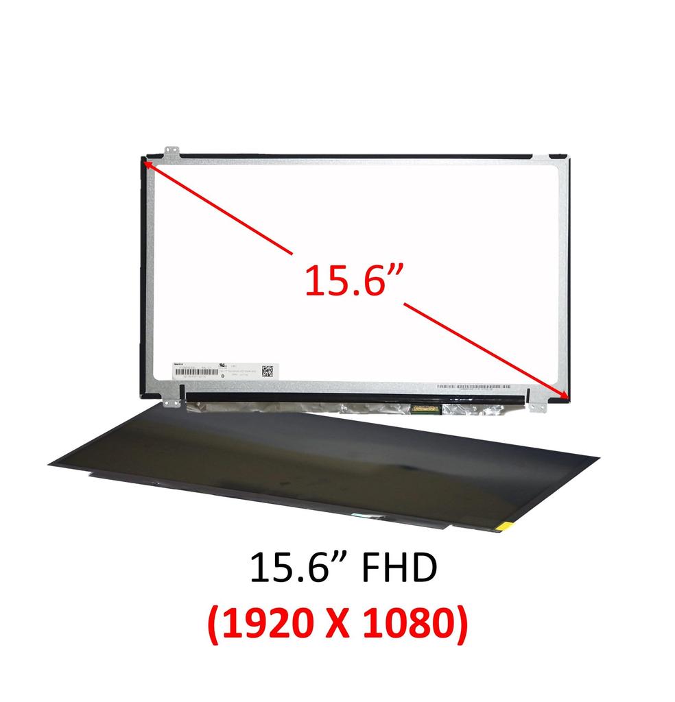 FULLCOM 15.6" Replacement LCD Panel for Repair. Compatible Screen Model: B156HTN02.1. 1920x1080 FHD 40PIN Non-Glare - Non-Touchscreen.