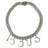 GUCCI script logo choker Interlocking G Necklace Accessories Current 675769 Used