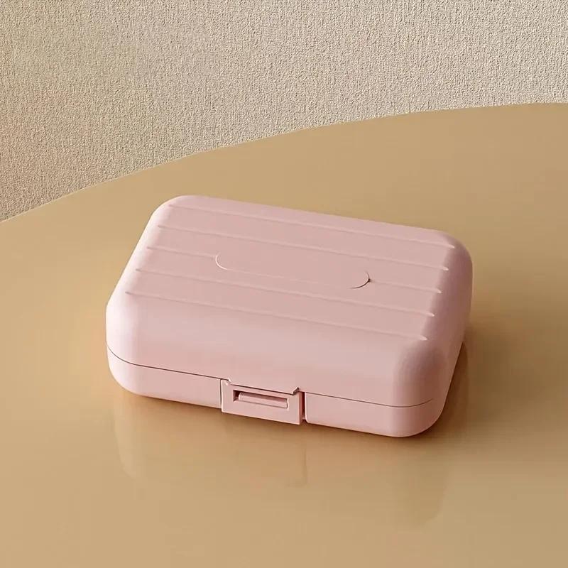 7 Grids Portable Mini Pill Box Double Sealed Medicine Storage Case Week Long Day Divided Lockable Drug Organizer Weekly Pill Box