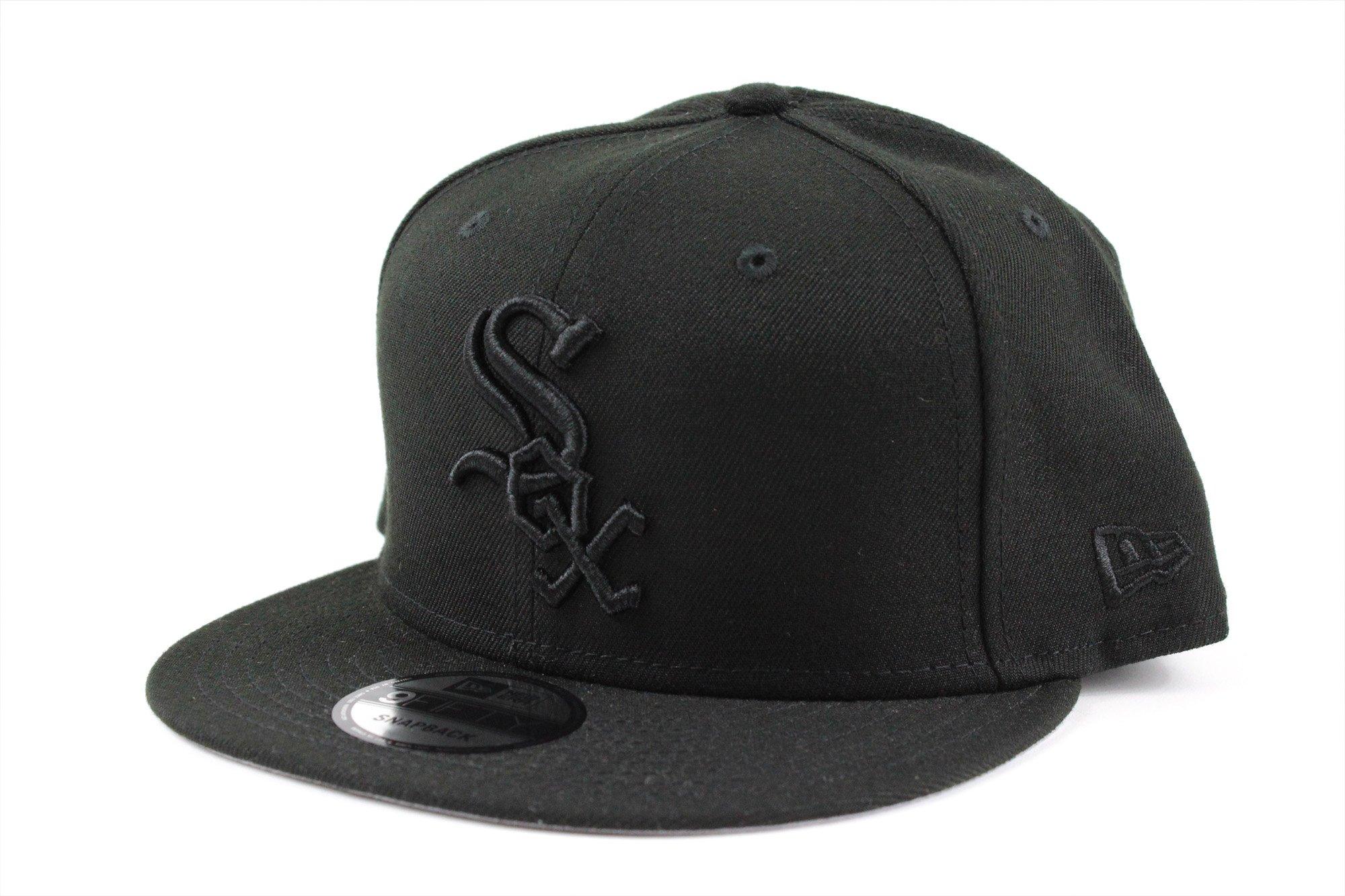 

Кепка Snapback New Era MLB 9FIFTY ЧЕРНАЯ НА ЧЕРНОМ Американская лига Чикаго Уайт Сокс