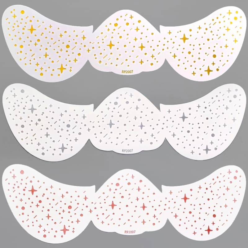 2Pcs Gliding Facial Stickers Anti-Sweat Simulation Freckle Makeup Tattoo Sticker