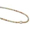 European and American Exotic Literary and Retro Ocean Vacation Wind Blue Pattern Stone Real Stone Beaded Necklace Temperament Woman