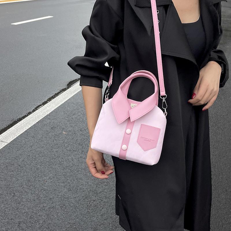 2025 Spring Fashion Simple Small Bag Women's Solid Color High Texture Women's Messenger Bag Shoulder Handbag