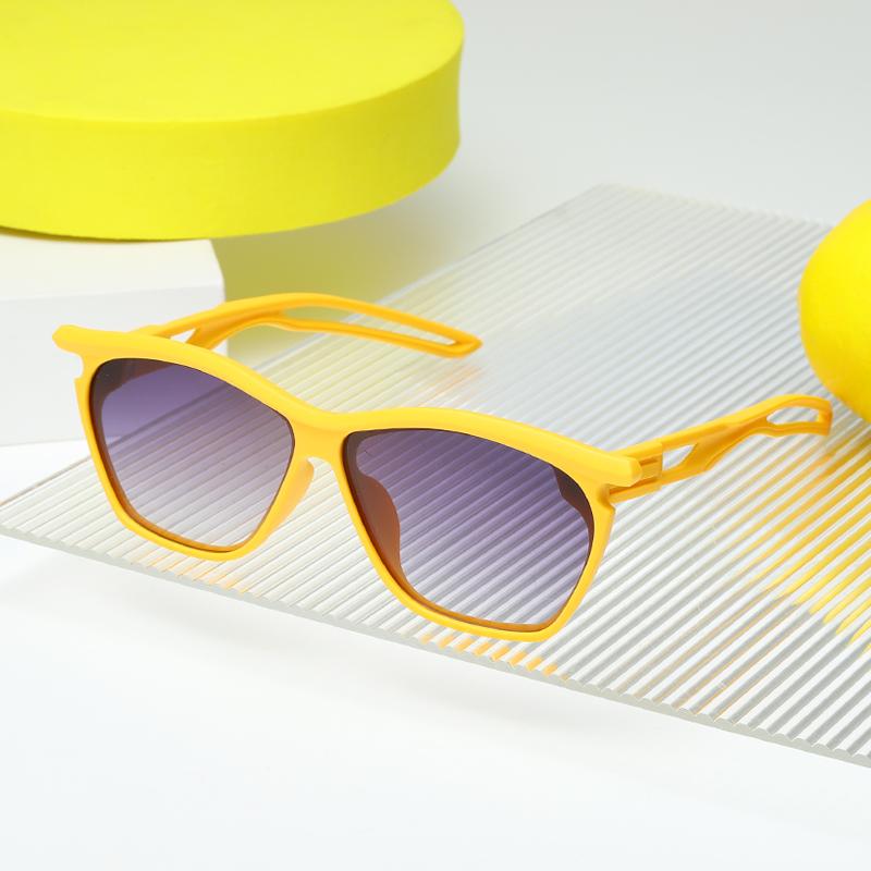 New Stylish Square Sunglasses for Men Women Hollow Out Design Travel Bicycle Outdoor UV Protection Fashion Shades