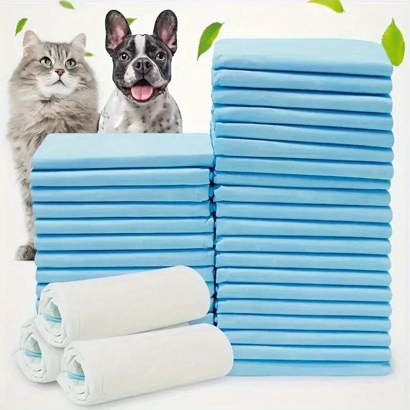 20-100pcs Super Absorbent Odor-Control Disposable Dog Diapers & Training Pads