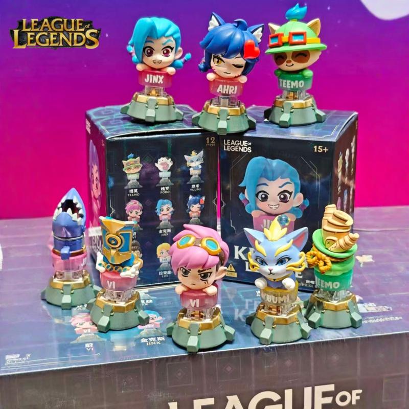 Miniso Official League Of Legends Lol Keycap Blind Box Collectible Figurine Desktop Ornament Gaming Peripheral For Game Lovers