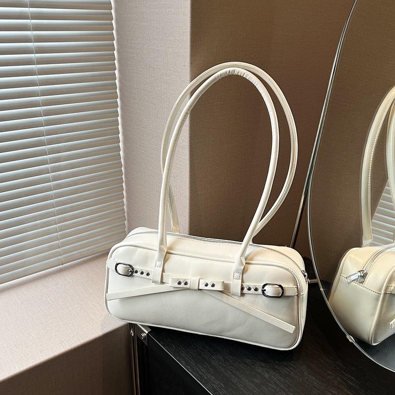 Large-capacity Bag Women's Versatile 2025 New Niche Design Shoulder Underarm Bag Fashionable Boston Bowling Bag