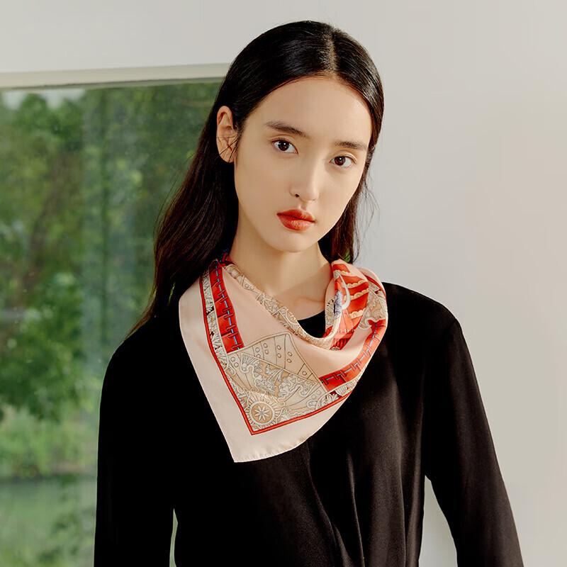 Wanshili Mulan Ode 100% Mulberry Silk Small Scarf