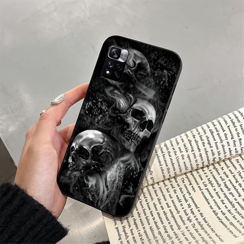 Telefoonhoesje Voor Xiaomi Redmi note 14 Pro 14 13 12 11 10 Pro 14S 12S 11S Redmi 14C 13C 10 Schedel