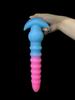 Luminous Silicone Spiral Anal Plug - Super Long Outdoor Wear Expander Dildo SM Toy