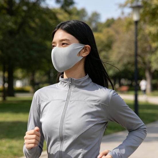 Three-dimensional Face Guard, Windproof Slimming Version Face Guard with 3D Eye Corner Protection, Moisturizing Fabric Hyaluronic Acid Sun Protection