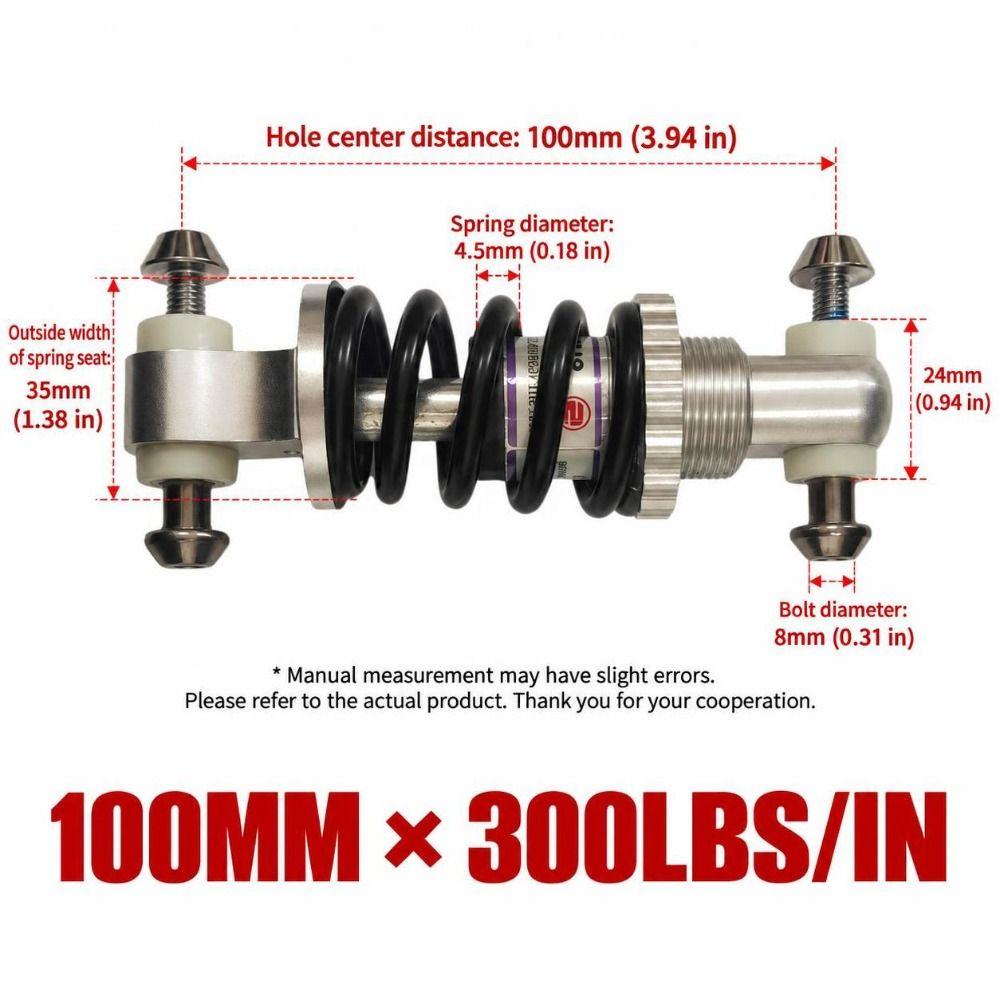 8mm Loch Fahrrad Stoßdämpfer für Roller, Elektrofahrräder, Minimotorräder und ATVs