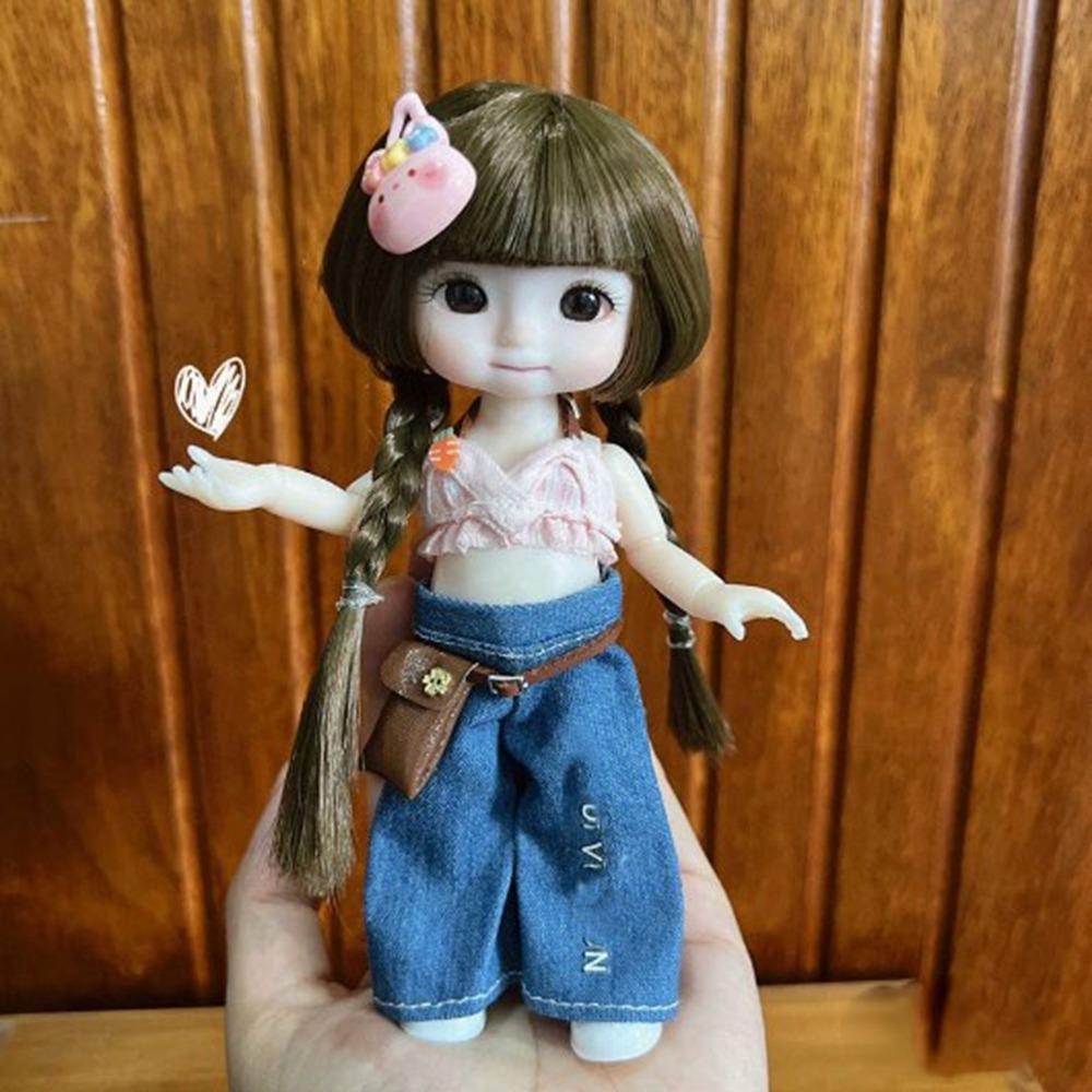 Fashion High-end Dress Up Mini Doll Dresses Skirt Suit High Quality 17cm Doll Clothes