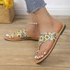Fashion Women's Shoes Summer New Roman Sandals Printed Womens Flats Fashion Comfortable Women Slippers Wear Resistant Sandalias De Mujer
