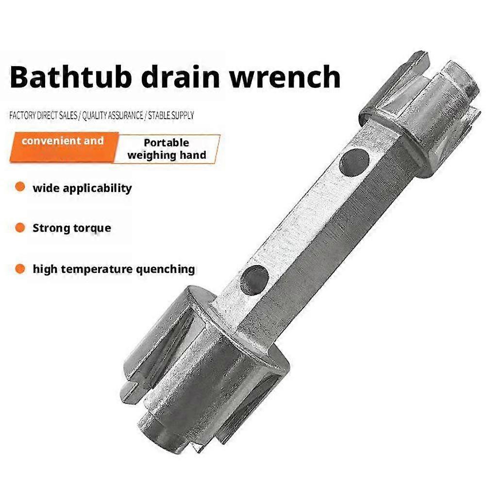 Bathtub Drain Remover Wrench-Use To Install & Remove Most Bath & Shower Drains