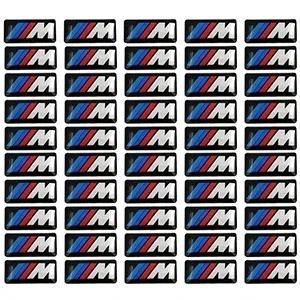 LYCQ5 50pcs Car steering wheel sticker Car Epoxy Sticker For bmw M Sticker X1 X3 X4 X5 X6 X7 e46 e90 f20 e60 e39 f10 Car accessories