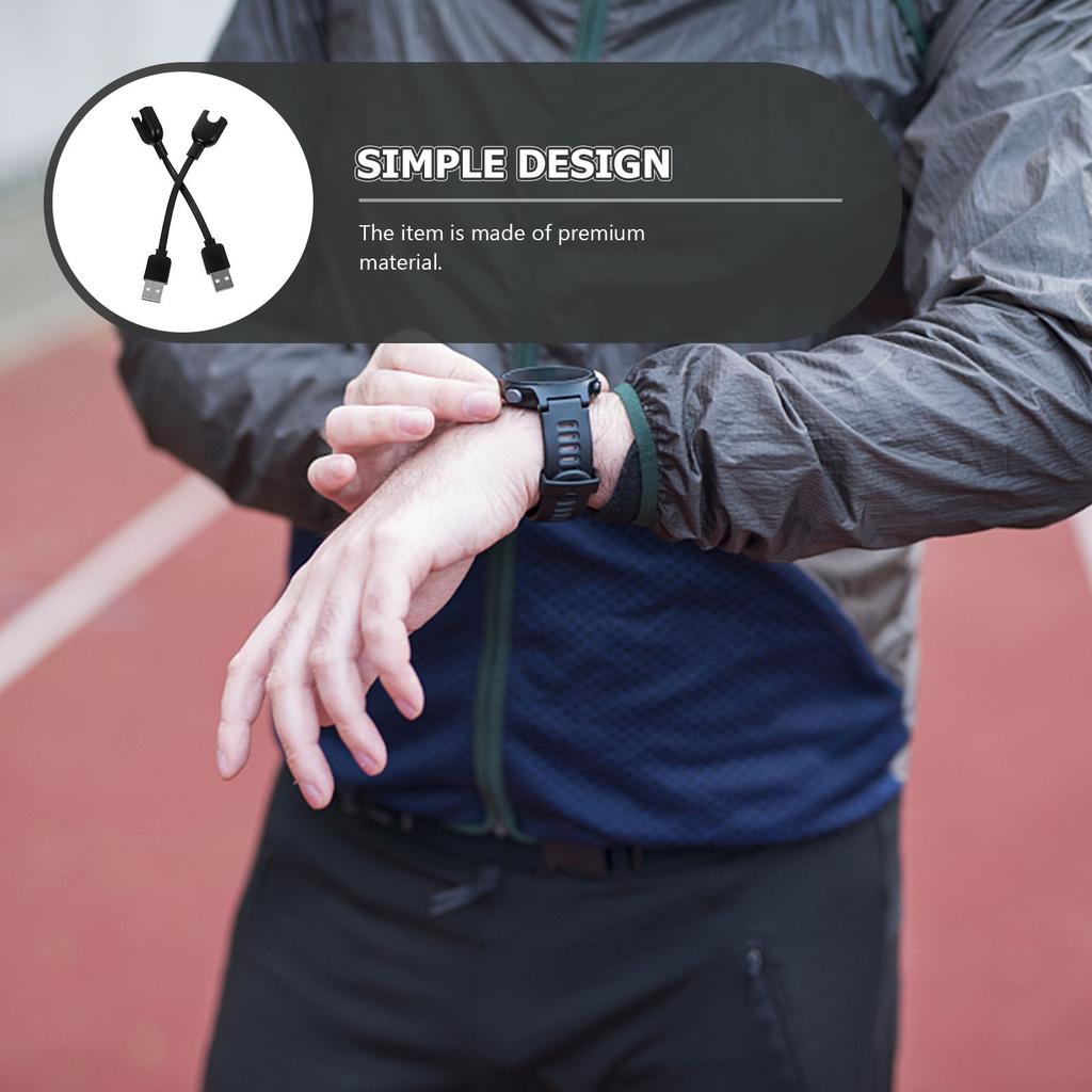 Ladekabel für 3 USB Ersatz Vergoldeter Kontakt Verschleißfest TPE Flachkabel Smart Fitness Armband