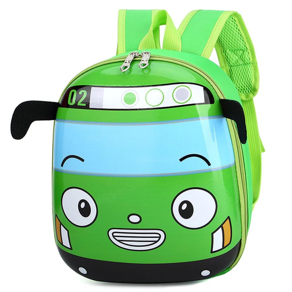 Boys and Girls Eggshell Book Bag 2024 New Car Cartoon Eggshell Book Bag Cute Backpack for Preschool Class 3D Cartoon Bus