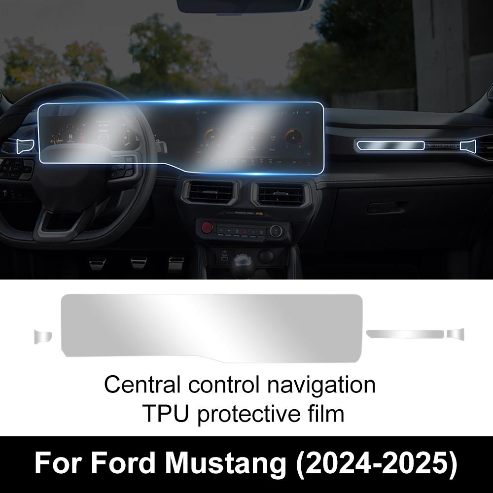 

TPU for Ford Mustang 2024 2025 Central Control Navigation Screen Protection Film Interior Sticker Anti-scratch Accessories Decor