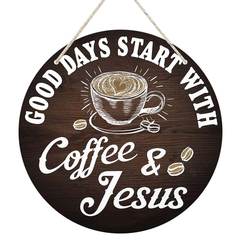 1pc Rural Coffee Tea Wooden Signboard Farmhouse Kitchen Decoration Retro Festival Wall Decoration Bar Decoration