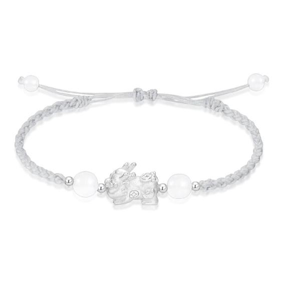 Cat s Eye Stone Pixiu Bracelet for Women, New Dragon Zodiac Bracelet, Birthday Gift for Girlfriend Gray bracelet