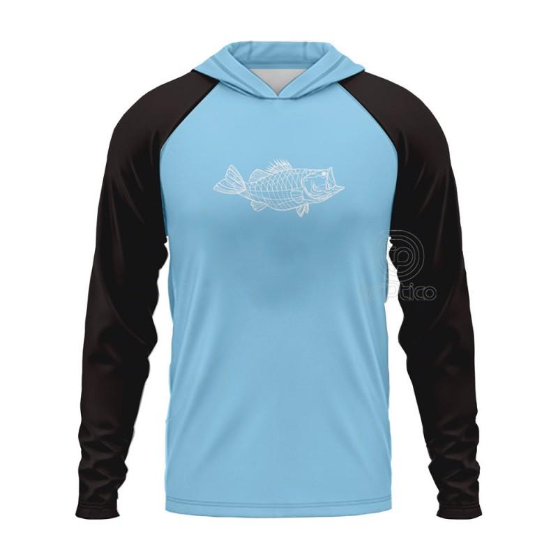Mens Quick-Dry Hooded Fishing Shirt UV Protection Long Sleeve Lightweight Sportswear Outdoor Angling Water Activities