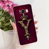 For Samsung S8 Clear Case SM-G950FD Luxury Crown A-Z Letters 2D Flat Pattern Funda For Samsung Galaxy S8 G950F Soft Phone Casing