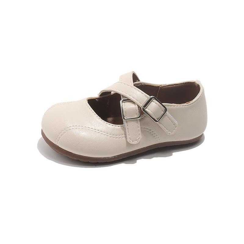 

New Style Girls Shoes - Low-cut Single Shoes with A Retro Design 25 білий