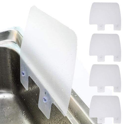 fogman Splash Protection Sheet Panel for Sink and Kitchen Sink, Guard Plate, Set of 4