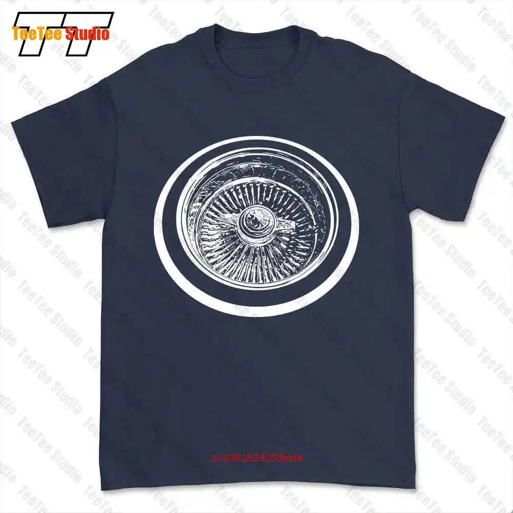 

Lowrider Wire Wheel Knockoff Engraved Car Show Tshirt Tee M6JE 4XL