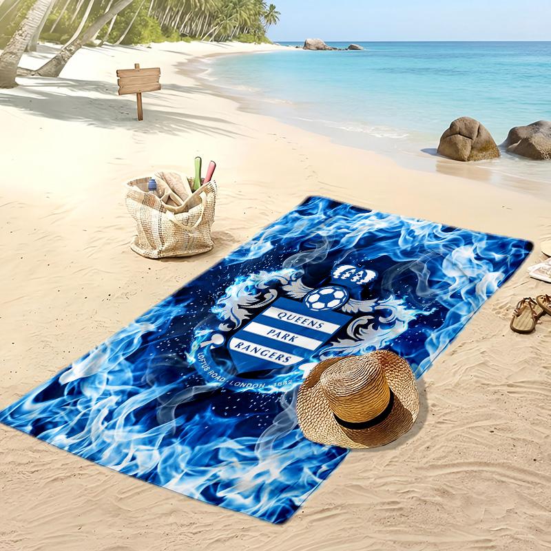 Queens Park Rangers Fußball Druck Strandtuch, Großes Weiches Schnelltrocknendes Handtuch für Strand Camping Schwimmen