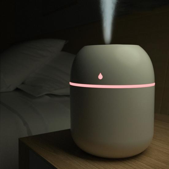Mini-Luftbefeuchter mit feinem Spray und mehrfarbigen Lichtern für den Schreibtisch
