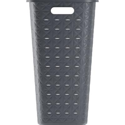 Laundry Basket - CURVER - Softex - 56L - 70% Recycled - 59 X 43 X 34 Cm - Grey
