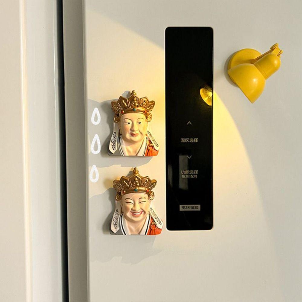 

Interesting Humor Refrigerator Magnet Funny Buddha Statue Souvenir Lover Gift
