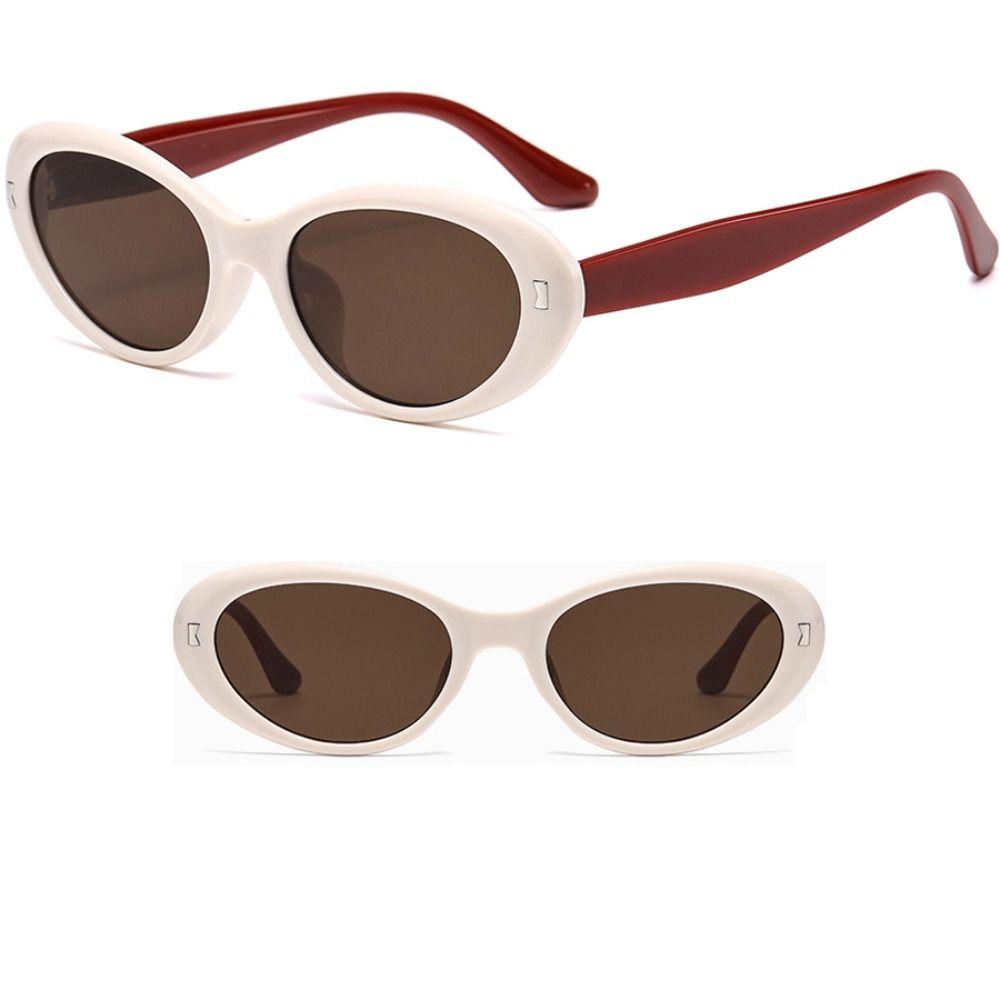 New Elliptic Frame Women Sunglasses Uv Protection Anti-Reflective Black Shades Uv400 Retro Sunglasses Cycling