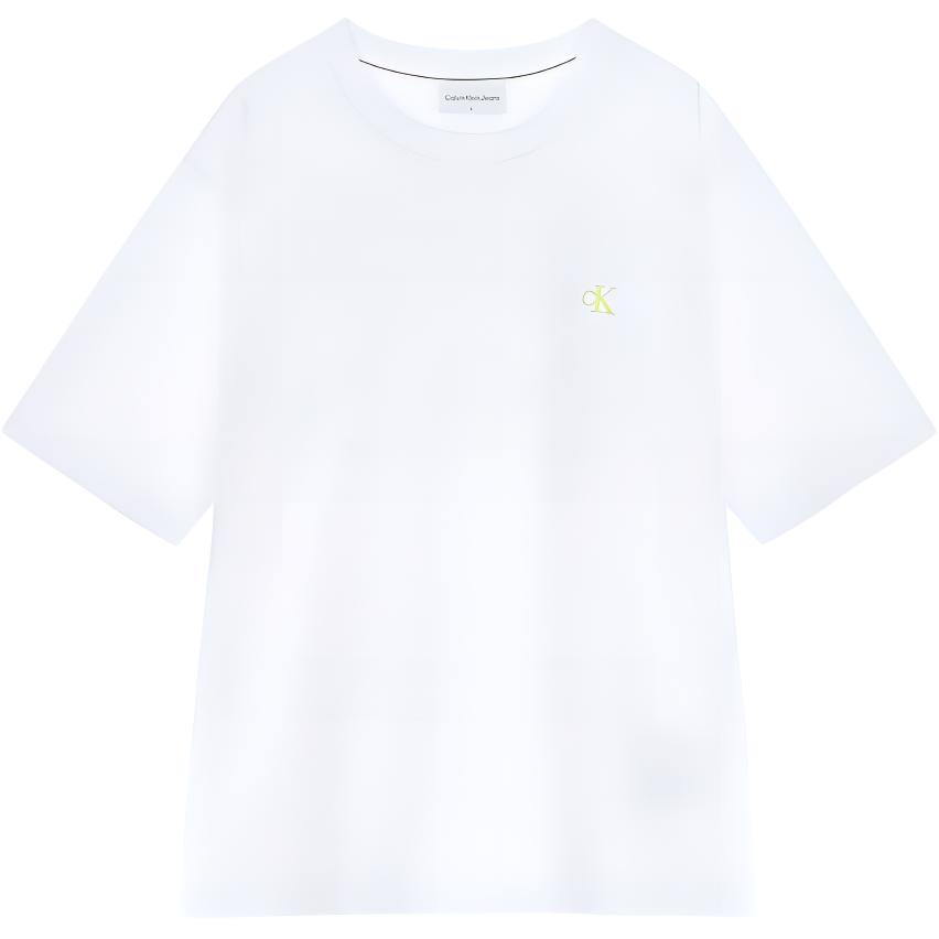 

Calvin Klein Повседневная комфортная футболка с логотипом и короткими рукавами, мужские топы белого цвета J320558-YAF