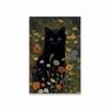 Dark Academia Decor Posters Animal Black Cat Wall Art Gothic Prints  Aesthetic Room Wall Decoration Canvas Painting Modern Decor