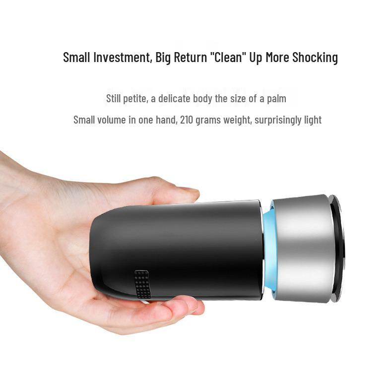 2025 Automatic Car Air Purifier with Atmosphere Light