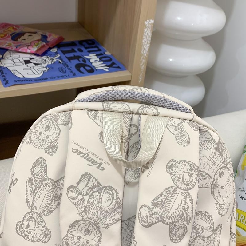 Skolväska Kvinnlig College Student Casual Tryckt Ryggsäck