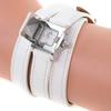 HERMES Medor lock Watches ME2.112 Triple Tour White WhiteDial Stainless Steel/leather Quartz Analog display Women Used