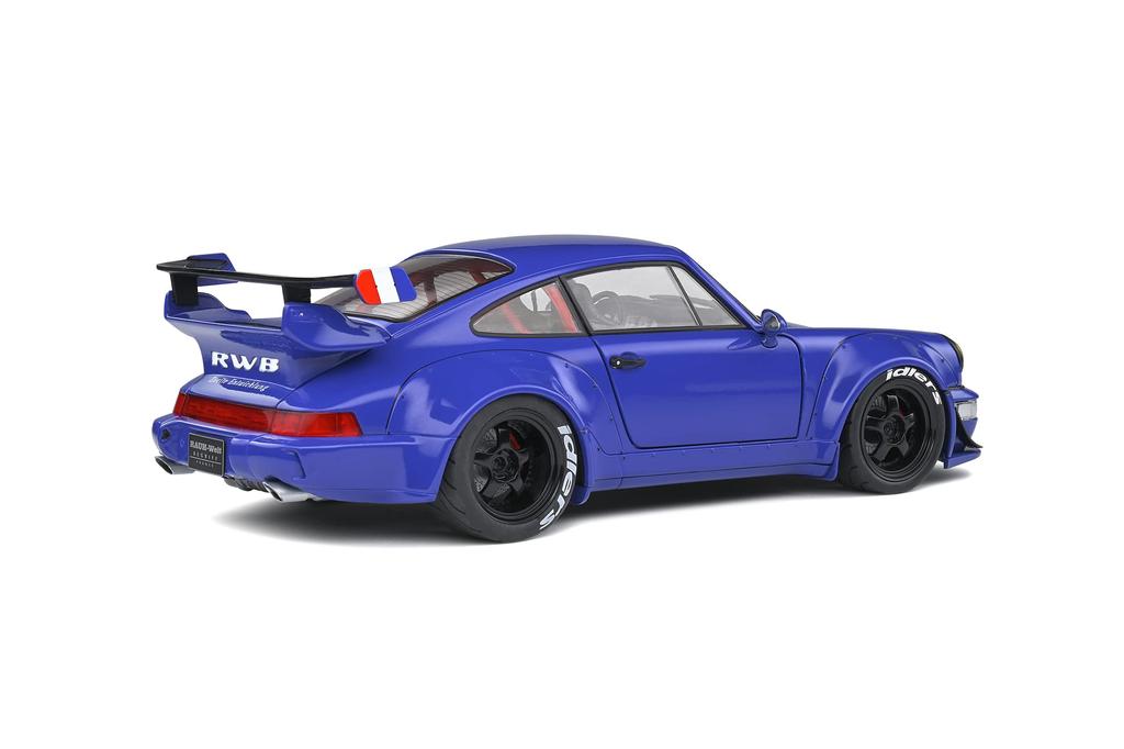 scale Porsche 911 964 RWB SOLIDO scale 911 964 RWB RAUH WELT 1992 BLUE 1807503 1/18 1/18