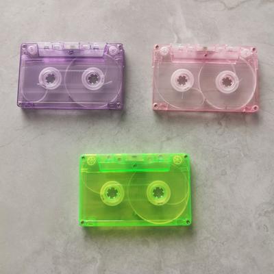 1 Pz Scatola Porta Cassette Trasparente Scatola Antipolvere per Nastro Vergine a Registrazione Magnetica Audio