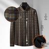 DIBINZE Men's Plus Size Flannel Plaid Shirt