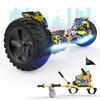 RCB 8.5 Inch Hoverboard All-Terrain Electric Scooter Gyropod Hummer Bluetooth LED + Adjustable Hoverkart Karting HIP-HOP