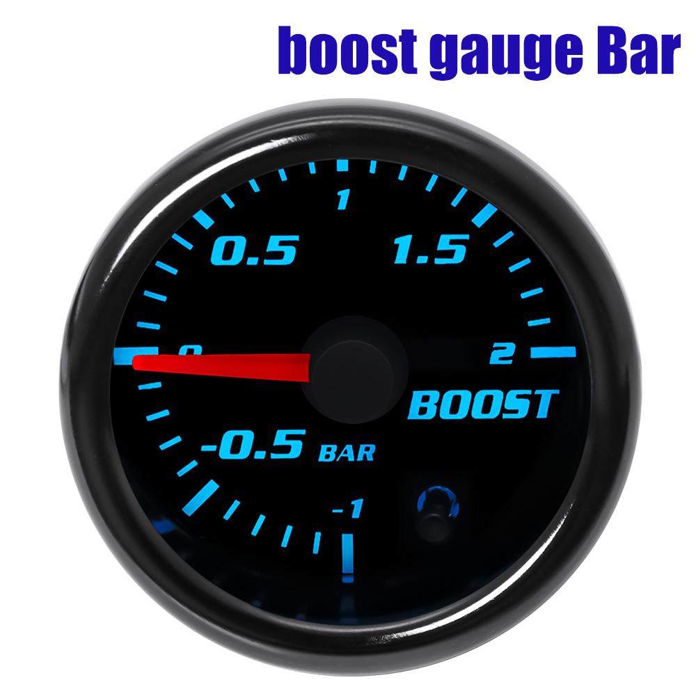 52mm 7 Color in 1 Racing Gauge Turbo Boost Gauge Bar PSI 2 Inch Water Temperature Oil Temp Volt Fuel Press Gauge Tachometer